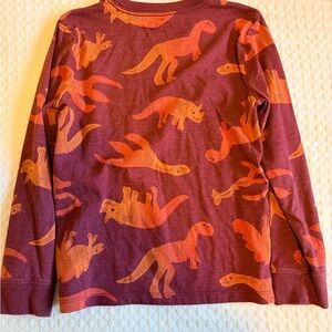 Cat & Jack Kids Dinosaur Long Sleeve Shirt - Purple and Orange
